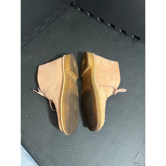 CLARKS‎ ORIGINALs Desert Boots CFS Charles F. Stead LEEDS ENGLAND Size 7.5 Pink - Picture 3 of 9
